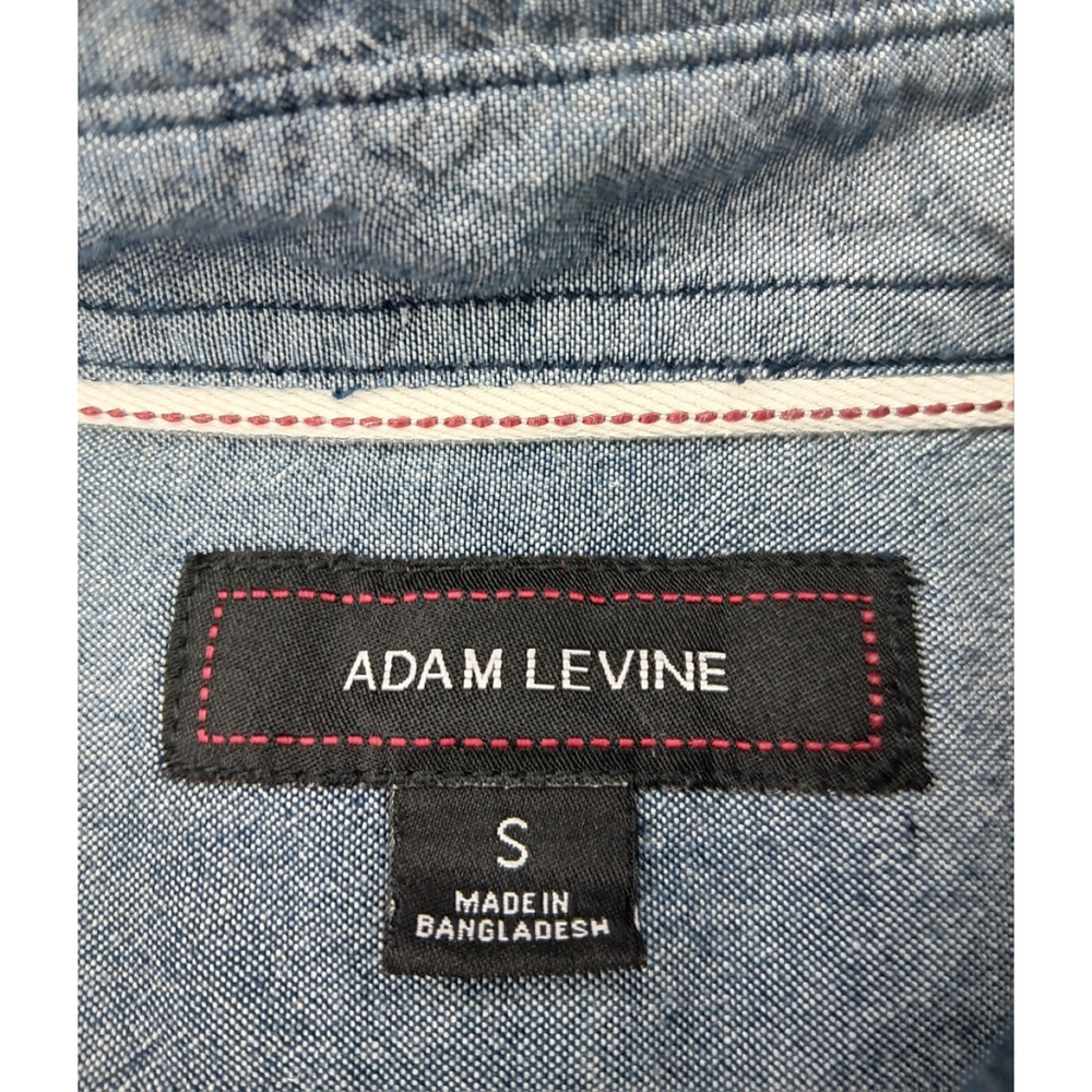 Adam Levine Women's Small Band Shirt Blouse Blue Cotton Button Up Maroon 5 - Picture 7 of 10